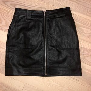 Topshop Leather Skirt